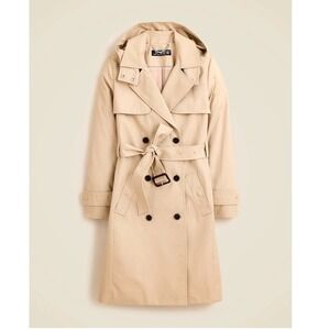 J. Crew Sz 2 Icon Trench Coat in Vintage Khaki BF456 $348